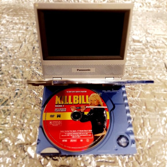 NUC Vintage Panasonic DVD-LV60 5.8" Screen Portable DVD Player with leather case - Picture 3 of 15